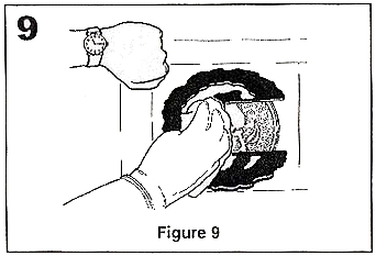 Wait 15 minutes and remove the etching creme.